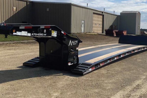 A70HDGC-M commercial trailer manufactured by alpha hd trailers