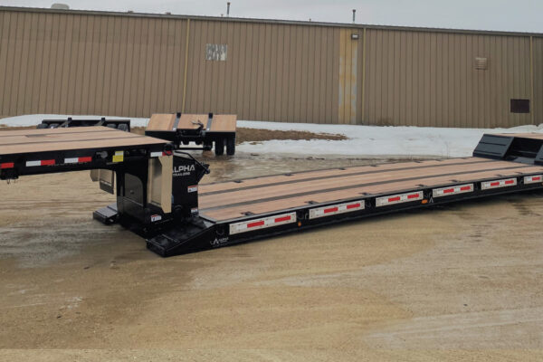 A80HDGC-P commercial heavy haul trailer designed by Alpha HD Trailers